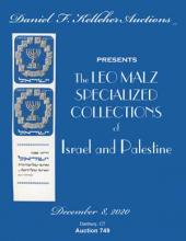 Daniel F. Kelleher Auctions Sale 749 The Leo Malz Specialized Collections of Israel and Palestine 